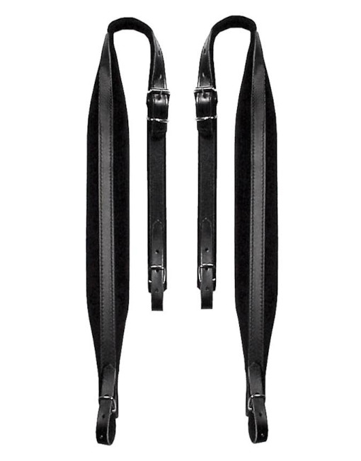 Draagriem XXL, leer en velours (8 cm)