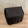 Stofhoes zwart, velours, 120 bas / Dustcover