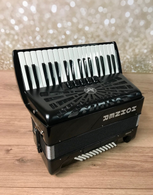 Hohner Bravo III 72 Silent Key - LMM - Zwart