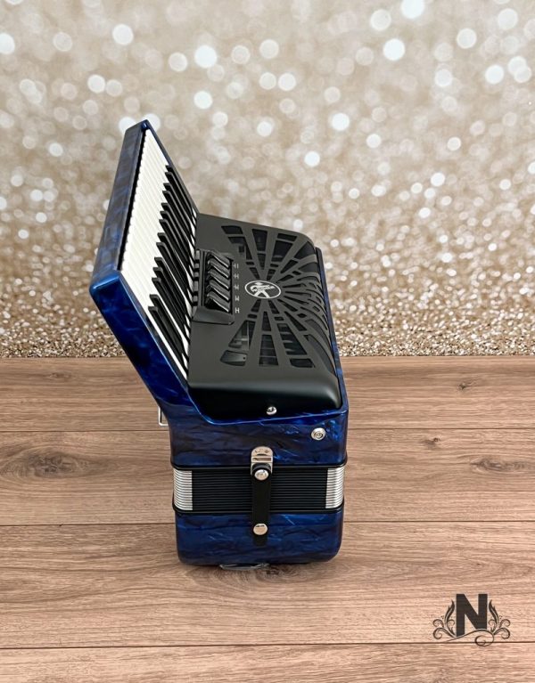 Hohner Bravo III 72 Silent Key - LMM - Blauw