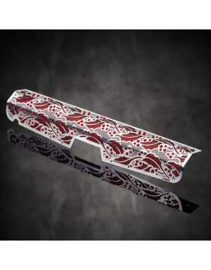 V-Accordion FR-4X Custom Grill - Christmas Red Silver