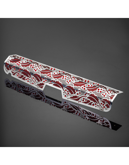 V-Accordion FR-4X Custom Grill - Christmas Red Silver